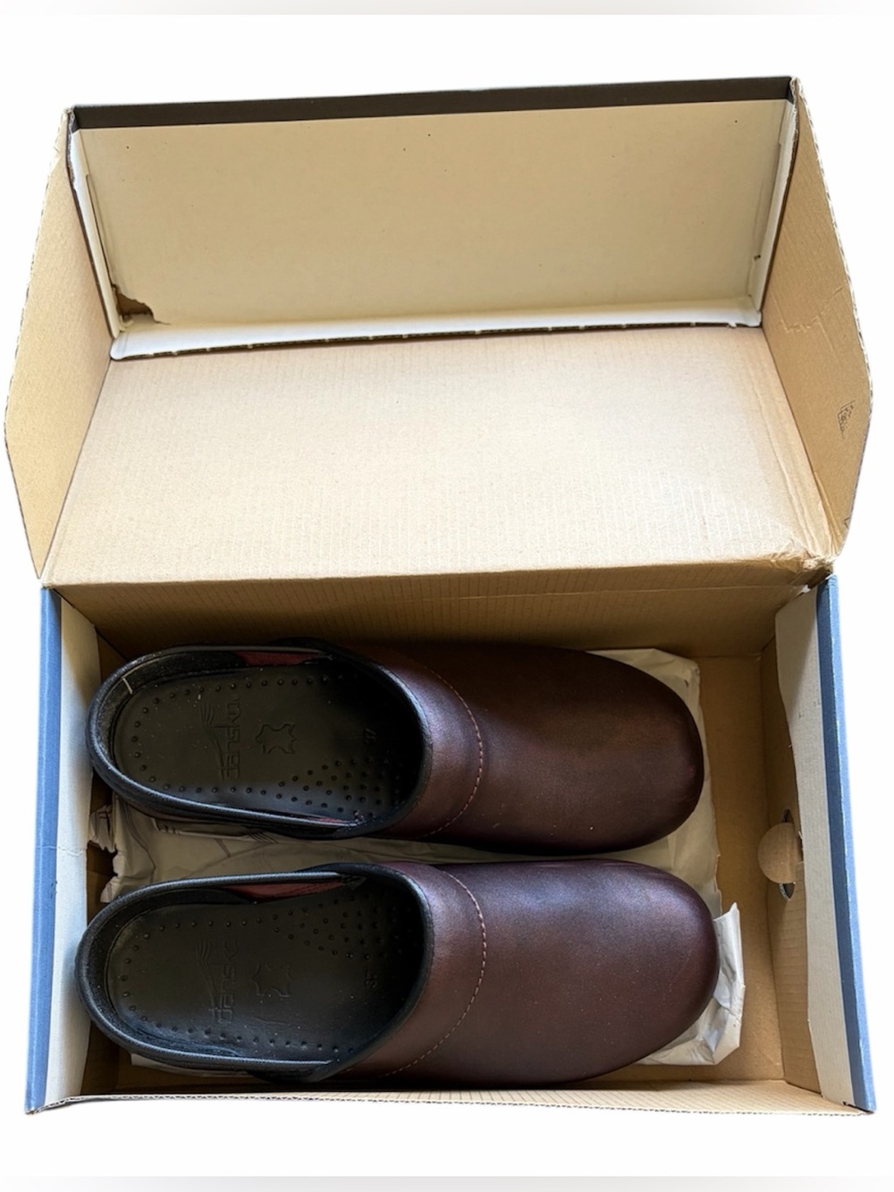 Dansko Professional Metallic Bronze Leather Slip-On Clogs Women’s 37 (6.5/7 US) - Picture 12 of 14